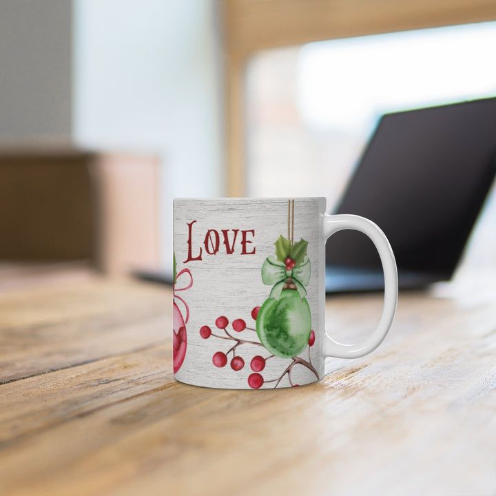 Joy + Love Holiday Mug