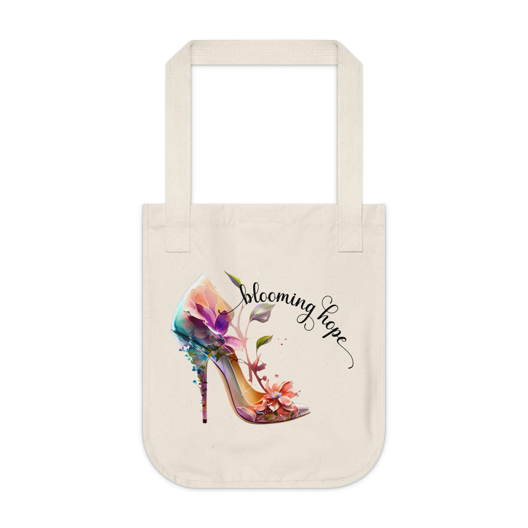 Blooming Hope Organic Canvas Tote