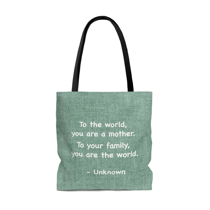 Mother You're The World Tote Bag