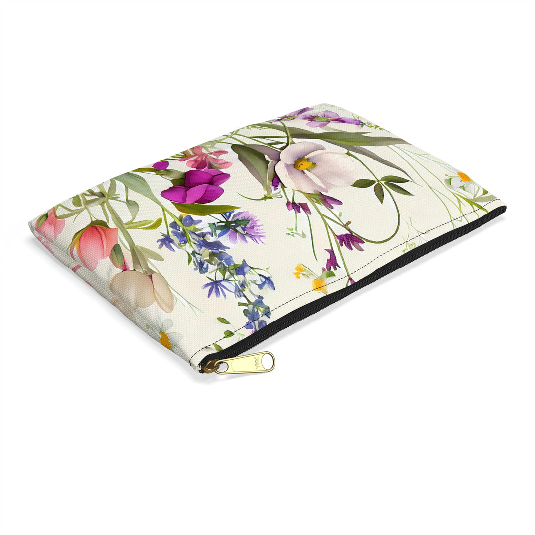 Early Spring Flower Garden Accessory Pouch