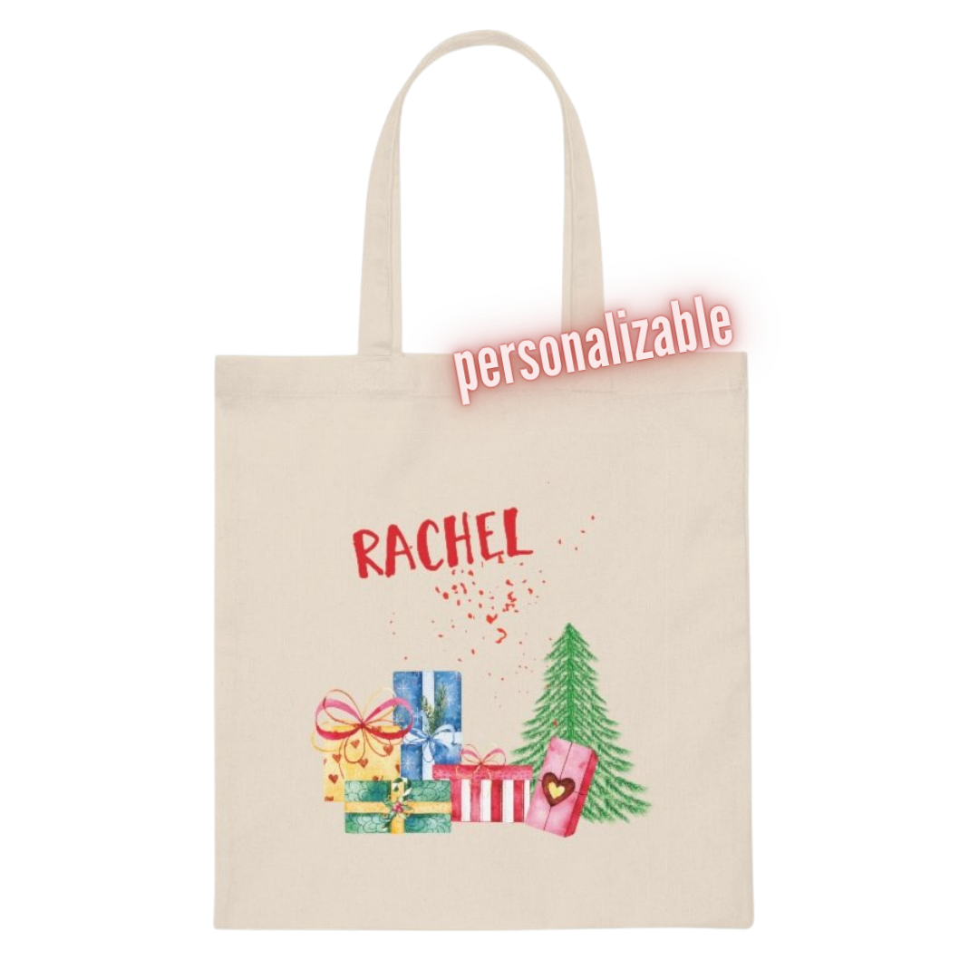 Time For Presents Canvas Tote Lightweight