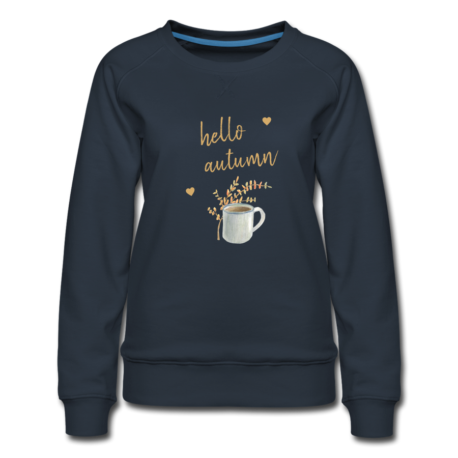 Hello Autumn Premium Sweatshirt - navy