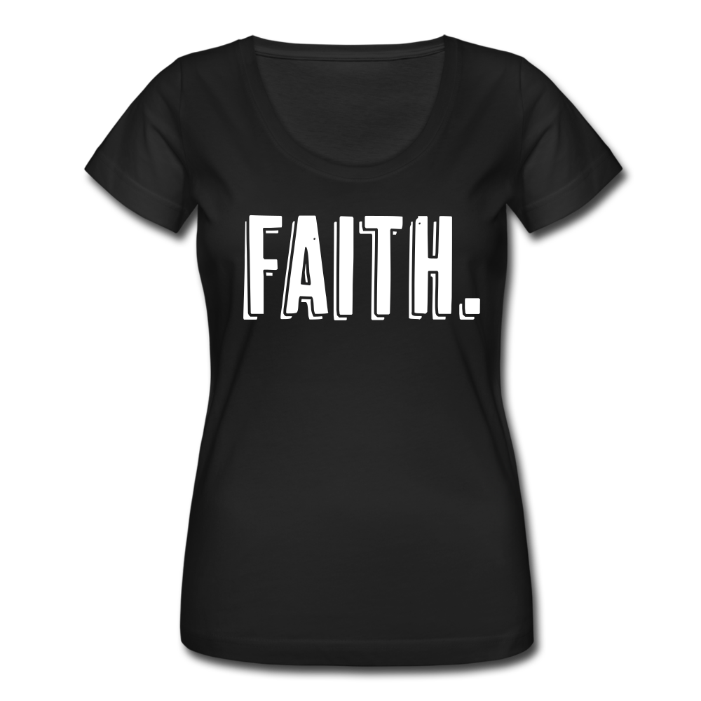 Faith Women's Scoop Neck T-Shirt - black