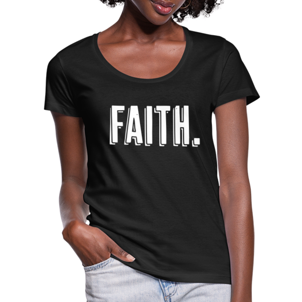 Faith Women's Scoop Neck T-Shirt - black