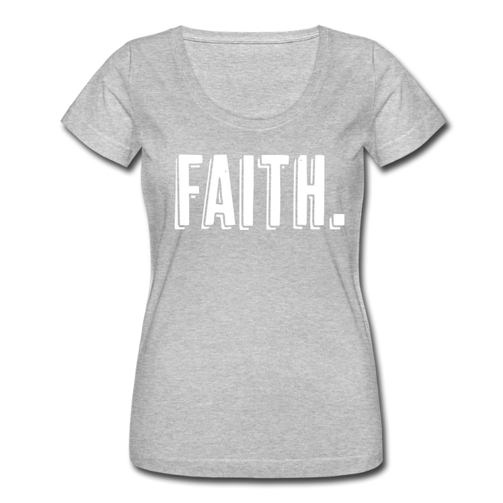 Faith Women's Scoop Neck T-Shirt - heather gray