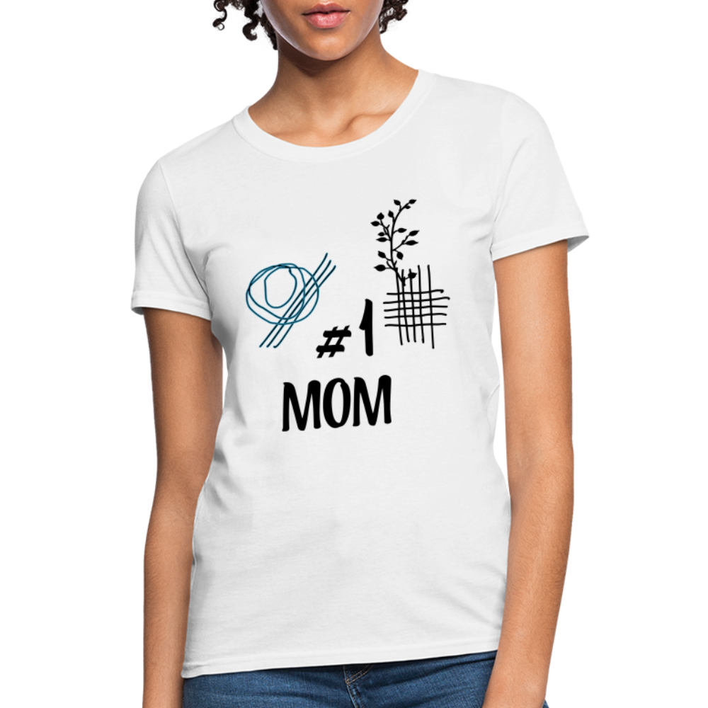 #1 Mom T-Shirt - white