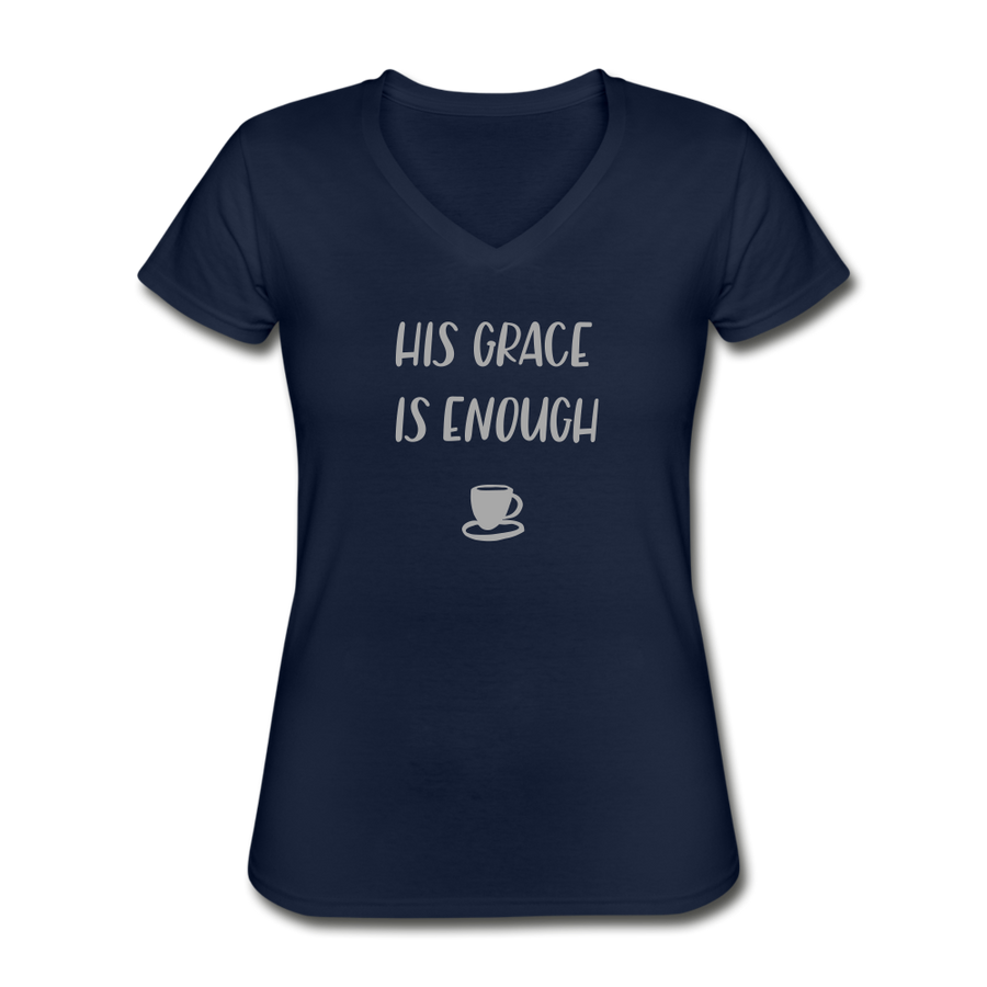His Grace Is Enough T-Shirt - navy